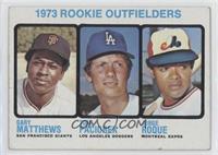 High # - Rookie Outfielders (Gary Matthews, Tom Paciorek, Jorge Roque) [Poor&nb…