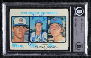 1973 Topps - [Base] #610 - High # - 1973 Rookie Pitchers (Jimmy Freeman, Charlie Hough, Hank Webb) [BAS BGS Authentic]