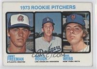 High # - 1973 Rookie Pitchers (Jimmy Freeman, Charlie Hough, Hank Webb) [Good&n…
