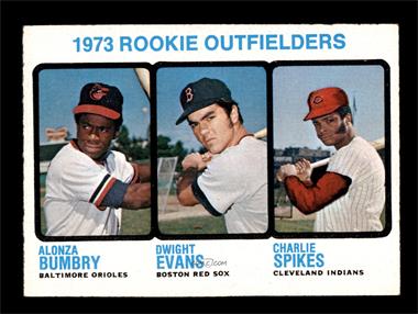 1973 Topps - [Base] #614 - High # - 1973 Rookie Outfielders (Alonza Bumbry, Dwight Evans, Charlie Spikes) [NM+]