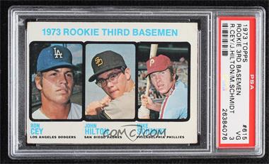 1973 Topps - [Base] #615 - High # - 1973 Rookie Third Basemen (Ron Cey, John Hilton, Mike Schmidt) [PSA 3 VG]