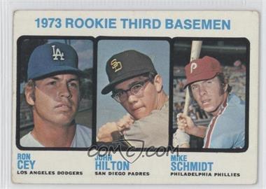 1973 Topps - [Base] #615 - High # - 1973 Rookie Third Basemen (Ron Cey, John Hilton, Mike Schmidt) [Good to VG‑EX]