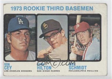1973 Topps - [Base] #615 - High # - 1973 Rookie Third Basemen (Ron Cey, John Hilton, Mike Schmidt) [Poor to Fair]