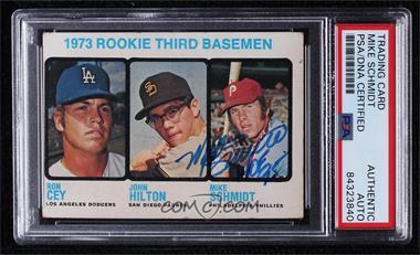 1973 Topps - [Base] #615 - High # - 1973 Rookie Third Basemen (Ron Cey, John Hilton, Mike Schmidt) [PSA Authentic PSA/DNA Cert]