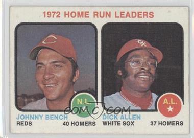 1973 Topps - [Base] #62 - League Leaders - Johnny Bench, Dick Allen [Good to VG‑EX]