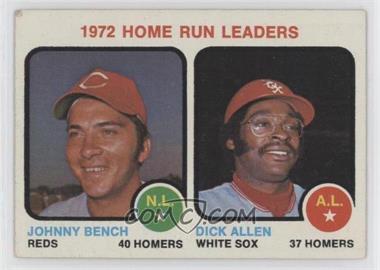 1973 Topps - [Base] #62 - League Leaders - Johnny Bench, Dick Allen