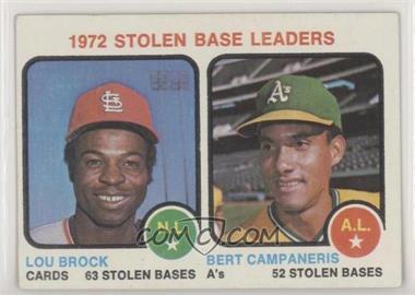 1973 Topps - [Base] #64 - League Leaders - Lou Brock, Bert Campaneris