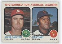 League Leaders - Steve Carlton, Luis Tiant [Noted]