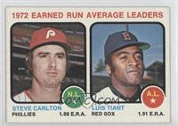 League Leaders - Steve Carlton, Luis Tiant [Noted]