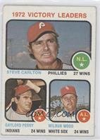 League Leaders - Steve Carlton, Gaylord Perry, Wilbur Wood [Noted]