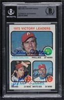 League Leaders - Steve Carlton, Gaylord Perry, Wilbur Wood [BAS BGS A…