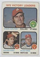 League Leaders - Steve Carlton, Gaylord Perry, Wilbur Wood [Poor to F…