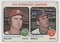 League Leaders - Steve Carlton, Nolan Ryan [COMC RCR Poor]