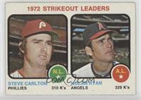 League Leaders - Steve Carlton, Nolan Ryan [Poor to Fair]