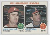 League Leaders - Steve Carlton, Nolan Ryan [Noted]