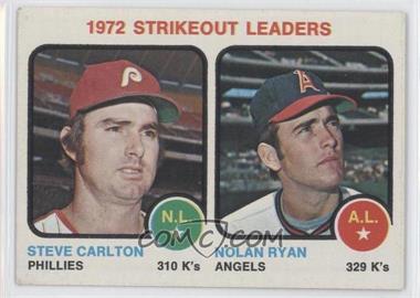 1973 Topps - [Base] #67 - League Leaders - Steve Carlton, Nolan Ryan [Noted]