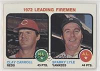 League Leaders - Clay Carroll, Sparky Lyle [Good to VG‑EX]