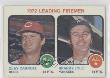 1973 Topps - [Base] #68 - League Leaders - Clay Carroll, Sparky Lyle
