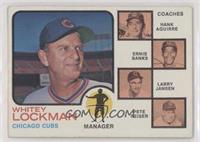 Chicago Cubs Coaches (Whitey Lockman, Hank Aguirre, Ernie Banks, Larry Jansen, …