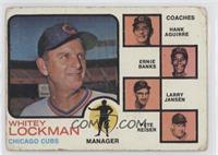 Chicago Cubs Coaches (Whitey Lockman, Hank Aguirre, Ernie Banks, Larry Jansen, …