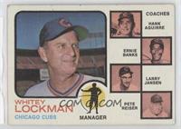 Chicago Cubs Coaches (Whitey Lockman, Hank Aguirre, Ernie Banks, Larry Jansen, …