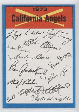 1973 Topps - Team Checklists #_CAAN.1 - California Angels (One Star on Back)