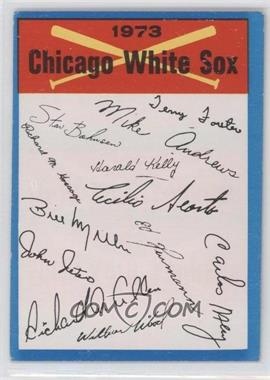 1973 Topps - Team Checklists #_CHWS.2 - Chicago White Sox Team (Two Stars on Back) [Poor to Fair]