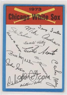 1973 Topps - Team Checklists #_CHWS.2 - Chicago White Sox Team (Two Stars on Back) [Good to VG‑EX]