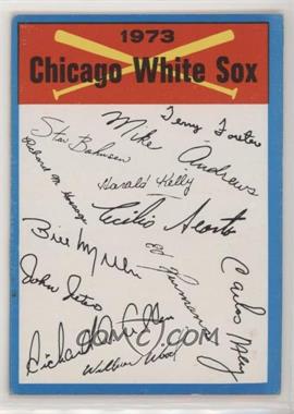 1973 Topps - Team Checklists #_CHWS.2 - Chicago White Sox Team (Two Stars on Back) [Poor to Fair]