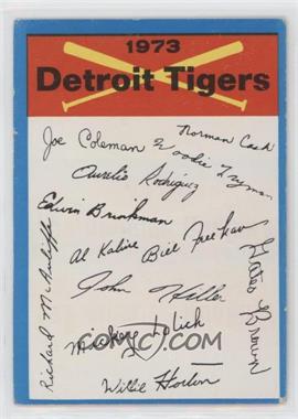 1973 Topps - Team Checklists #_DETI.1 - Detroit Tigers (One Star on Back) [Poor to Fair]