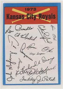 1973 Topps - Team Checklists #_KCRO.1 - Kansas City Royals (One Star on Back)