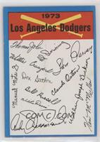 Los Angeles Dodgers Team (Two Stars on Back) [Poor to Fair]