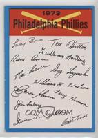 Philadelphia Phillies Team (Two Stars on Back) [Poor to Fair]