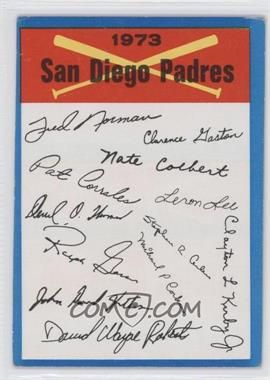 1973 Topps - Team Checklists #_SADP.1 - San Diego Padres (One Star on Back)