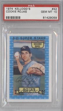 1974 Kellogg's 3-D Super Stars - [Base] #42 - Cookie Rojas [PSA 10 GEM MT]