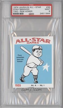 1974 Laughlin All-Star Games - [Base] #35 - Jimmie Foxx [PSA 9 MINT]