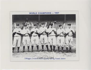 1974 TCMA 1936-39 Yankee Dynasty - [Base] #1937 - World Champions - 1937