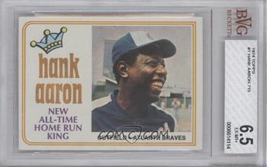 1974 Topps - [Base] #1 - Hank Aaron [BVG 6.5 EX‑MT+]