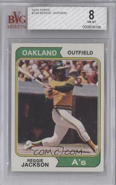 1974 Topps - [Base] #130 - Reggie Jackson [BVG 8 NM‑MT]