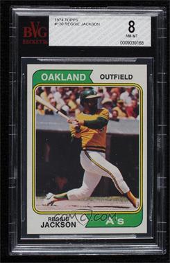 1974 Topps - [Base] #130 - Reggie Jackson [BVG 8 NM‑MT]