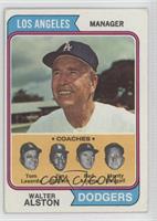 Dodgers Coaches (Walter Alston, Tom Lasorda, Jim Gilliam, Red Adams, Monty Basg…