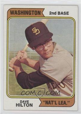 1974 Topps - [Base] #148.2 - Dave Hilton (Washington)