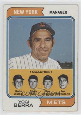 1974 Topps - [Base] #179 - Mets Coaches (Yogi Berra, Rube Walker, Eddie Yost, Roy McMillan, Joe Pignatano)