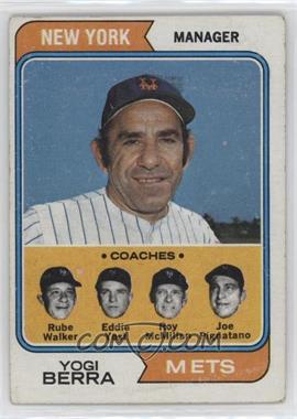 1974 Topps - [Base] #179 - Mets Coaches (Yogi Berra, Rube Walker, Eddie Yost, Roy McMillan, Joe Pignatano)