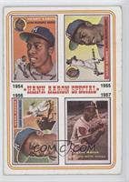 Hank Aaron Special (1954,1955,1956,1957) (1956 Card has Willie Mays in the Smal…