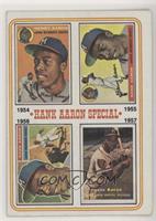 Hank Aaron Special (1954,1955,1956,1957) (1956 Card has Willie Mays in the Smal…