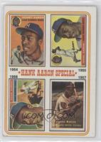Hank Aaron Special (1954,1955,1956,1957) (1956 Card has Willie Mays in the Smal…