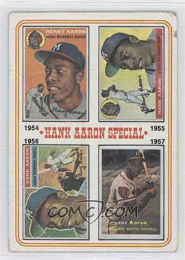 1974 Topps - [Base] #2 - Hank Aaron Special (1954,1955,1956,1957) [Poor to Fair]