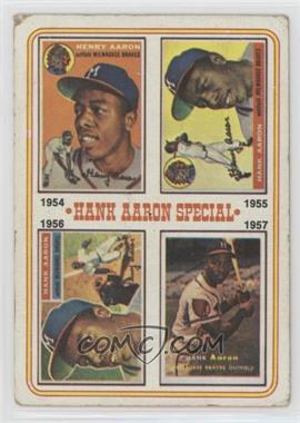 1974 Topps - [Base] #2 - Hank Aaron Special (1954,1955,1956,1957) [Poor to Fair]