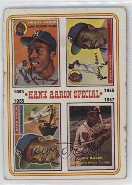 1974 Topps - [Base] #2 - Hank Aaron Special (1954,1955,1956,1957) [Poor to Fair]